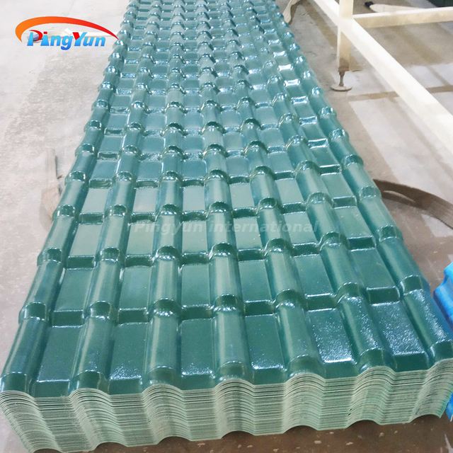Hot sell high quality Spanish style ASA synthetic resin roof tile roof sheet for housetop