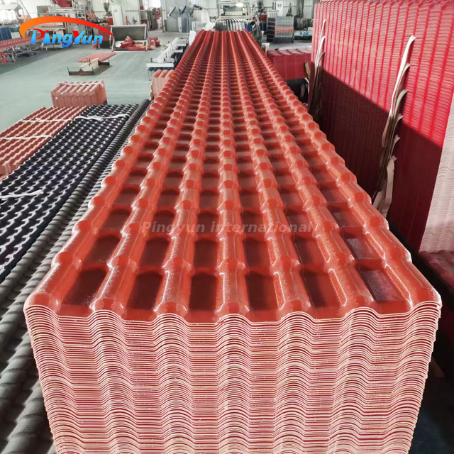 House Brown Color-Stable Roof Sheets Stable PVC Roof Tiles for Residential Roofing