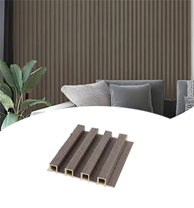 Plastic Slat Paneling WPC UV Cladding Fluted 3D Wall Panel for Home Decoration