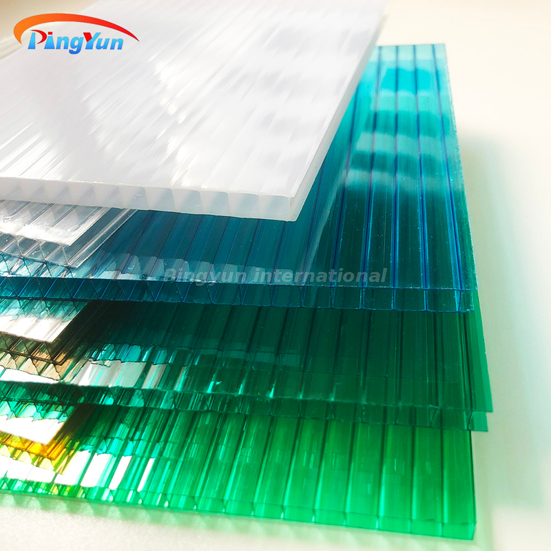 Twinwall Noise Resistance Polycarbonate sheet For Roofing