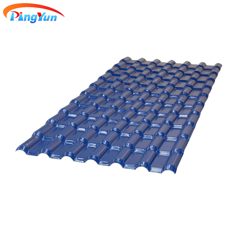 Pavillion Blue Environment Friendly PVC Roof Tile