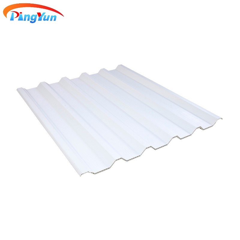 Heat resistance pvc roof tile of wall cladding/pvc plastic hollow thermo roof sheet for industry