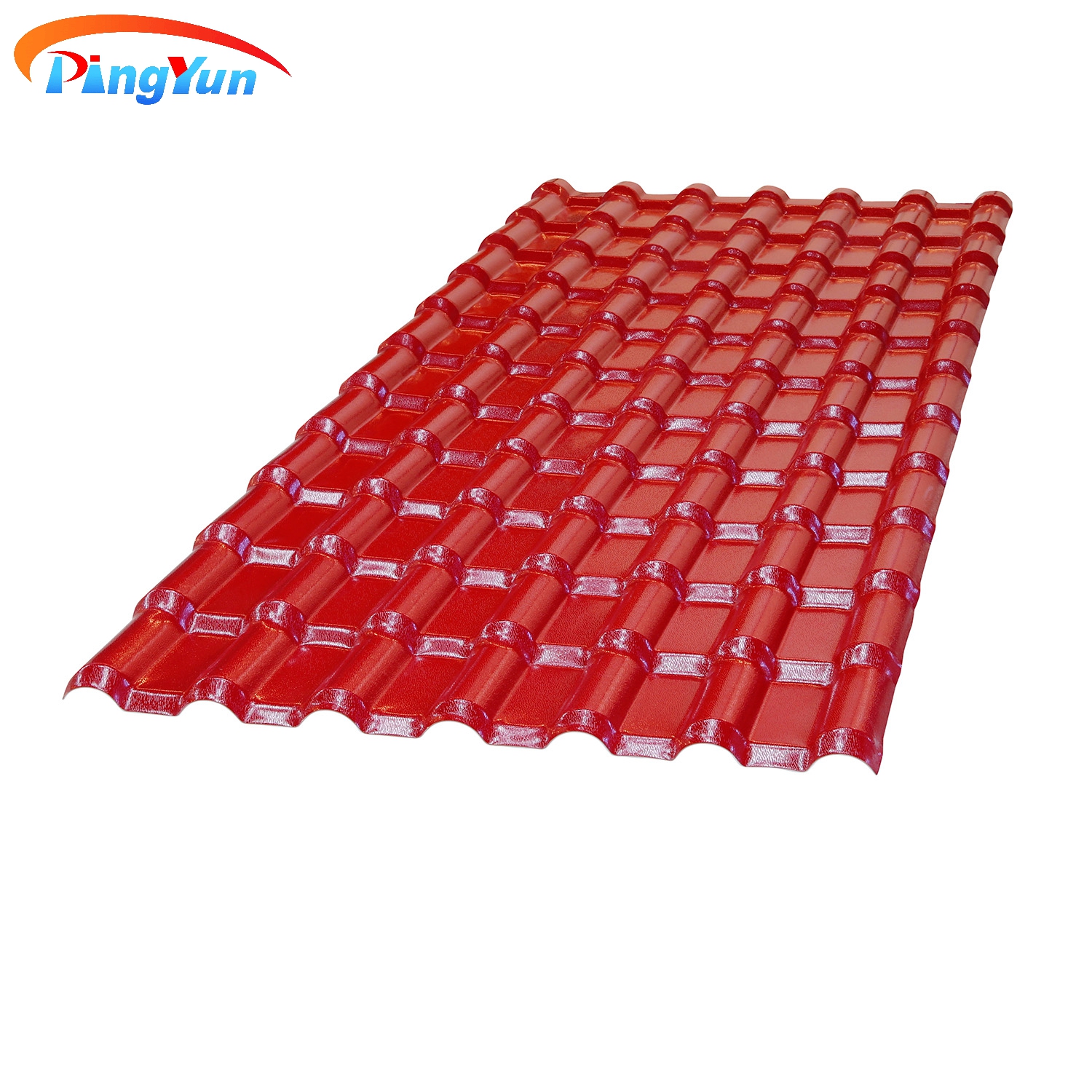 Good sound proof pvc plastic roof sheet in Russia Spanish asa pvc plastic roof tile for prefabricated house