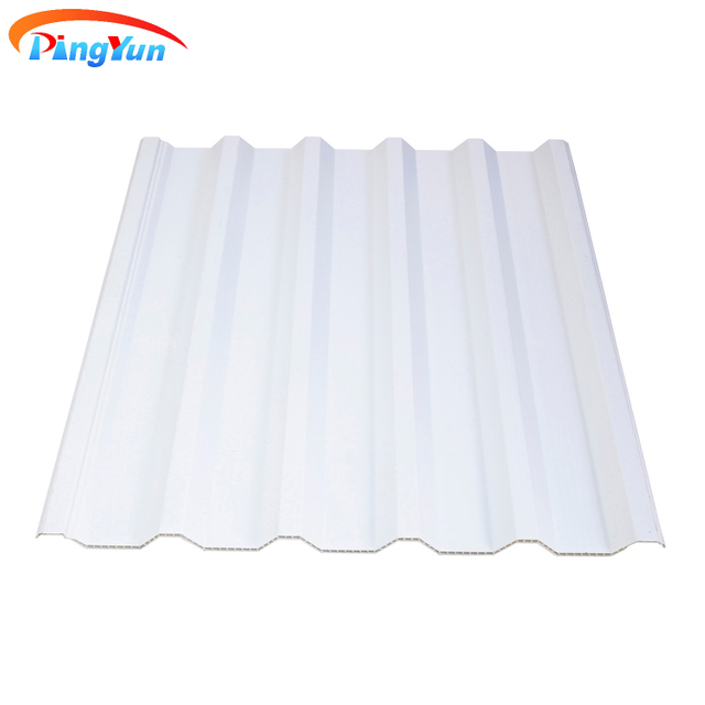 Anti Corrosive Twin Walls Plastic Roof Tile Fire Proof PVC Hollow Roof Sheet for Warehouse
