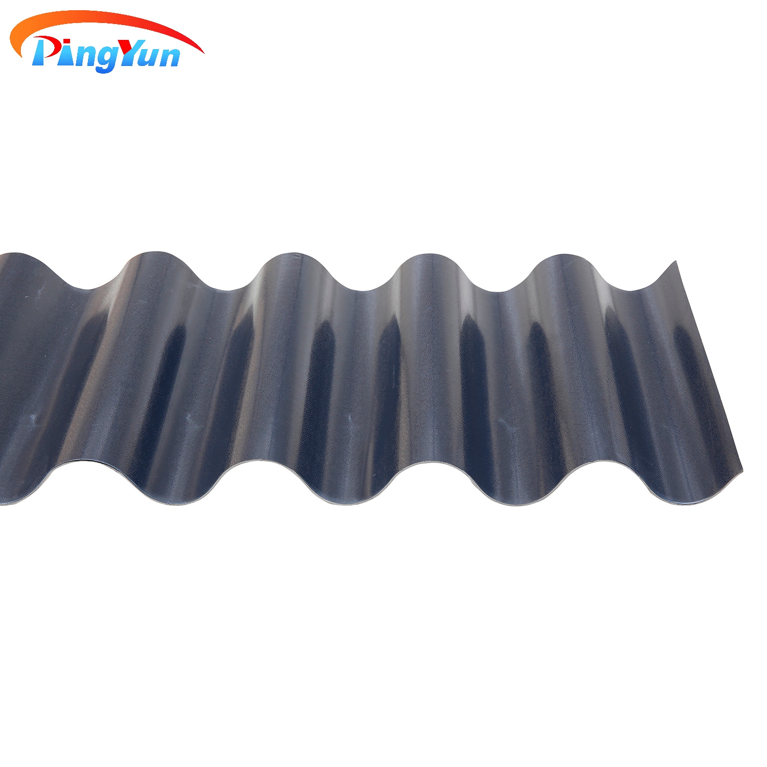 Heat Resistant Round Wave UPVC Roof Tile ASA Coated PVC Roof Sheet for Warehouse