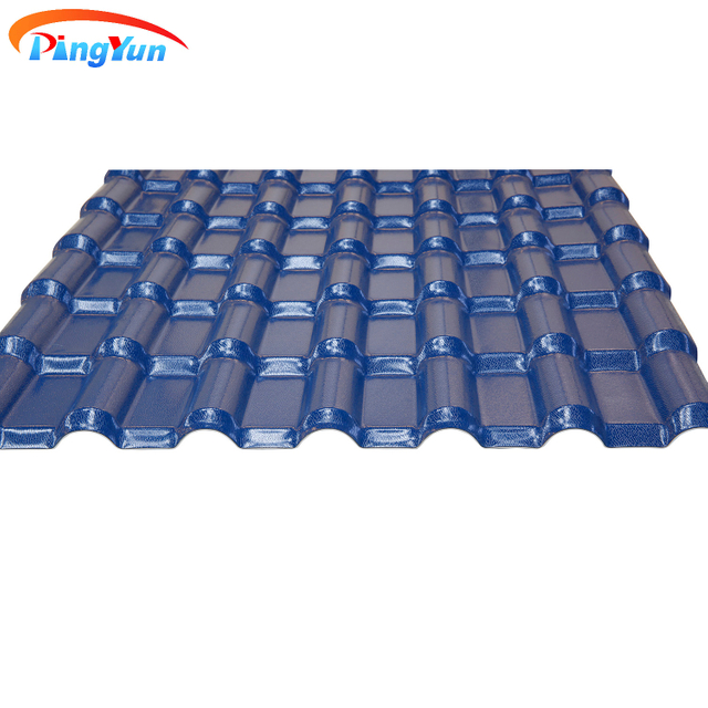 Pavillion Blue Heat Insulation PVC Roof Tile