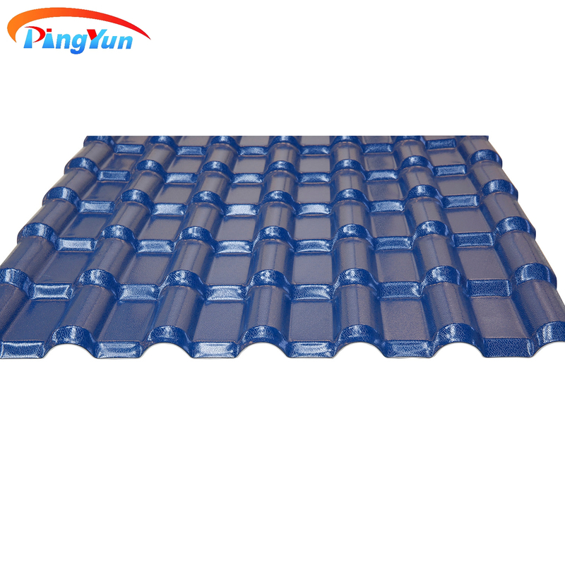 Pavillion Blue Heat Insulation PVC Roof Tile