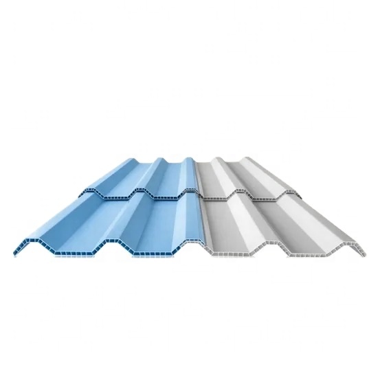 Twinwall Cladding Application UPVC Roof Tile Hollow PVC Thermo Roof Sheet Panels