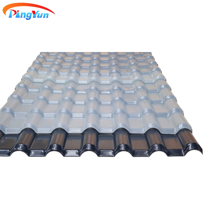 Pavillion Brick Red Anti-corrosive PVC Roof Tile