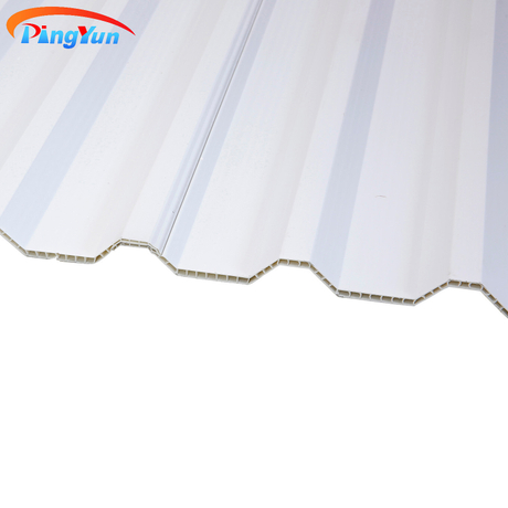 Heat Insulation Twin Walls Pvc Roof Sheet Hollow Roof Tile for Poultry Livestock Shed