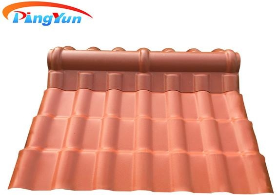 Blue Color Stable PVC Roof Tile Roofing Sheet for Residential House