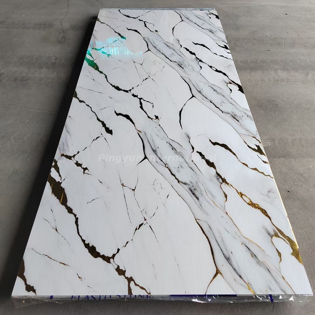 Marble Sheet 4X8 Decorative Interior Wall Decoration Good Quality UV Marble