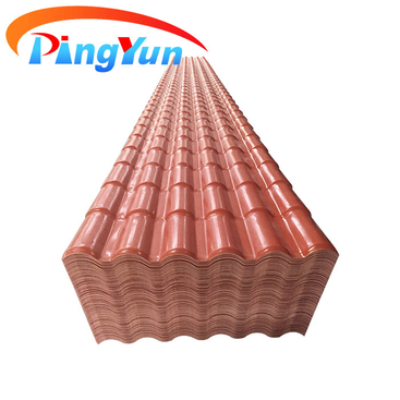 Residential House Dark Gray Water Proof PVC Roof Tile