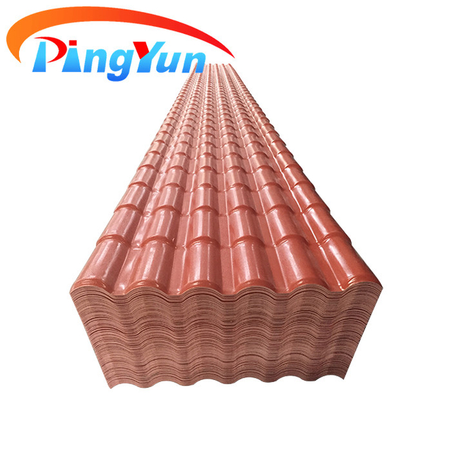 Popular in Mexico corrugate pvc roof tiles/color stable Roma asa pvc plastic roof sheet for villa