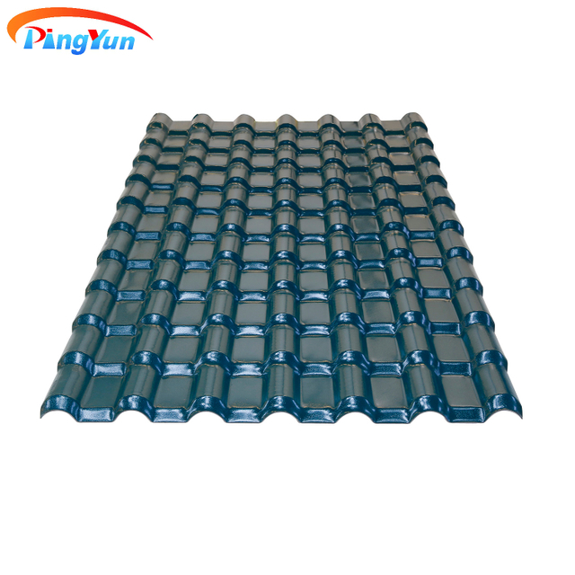 Anti Corrosive Plastic Spanish Roof Tile ASA PVC Corrug Roof Tile for Villa