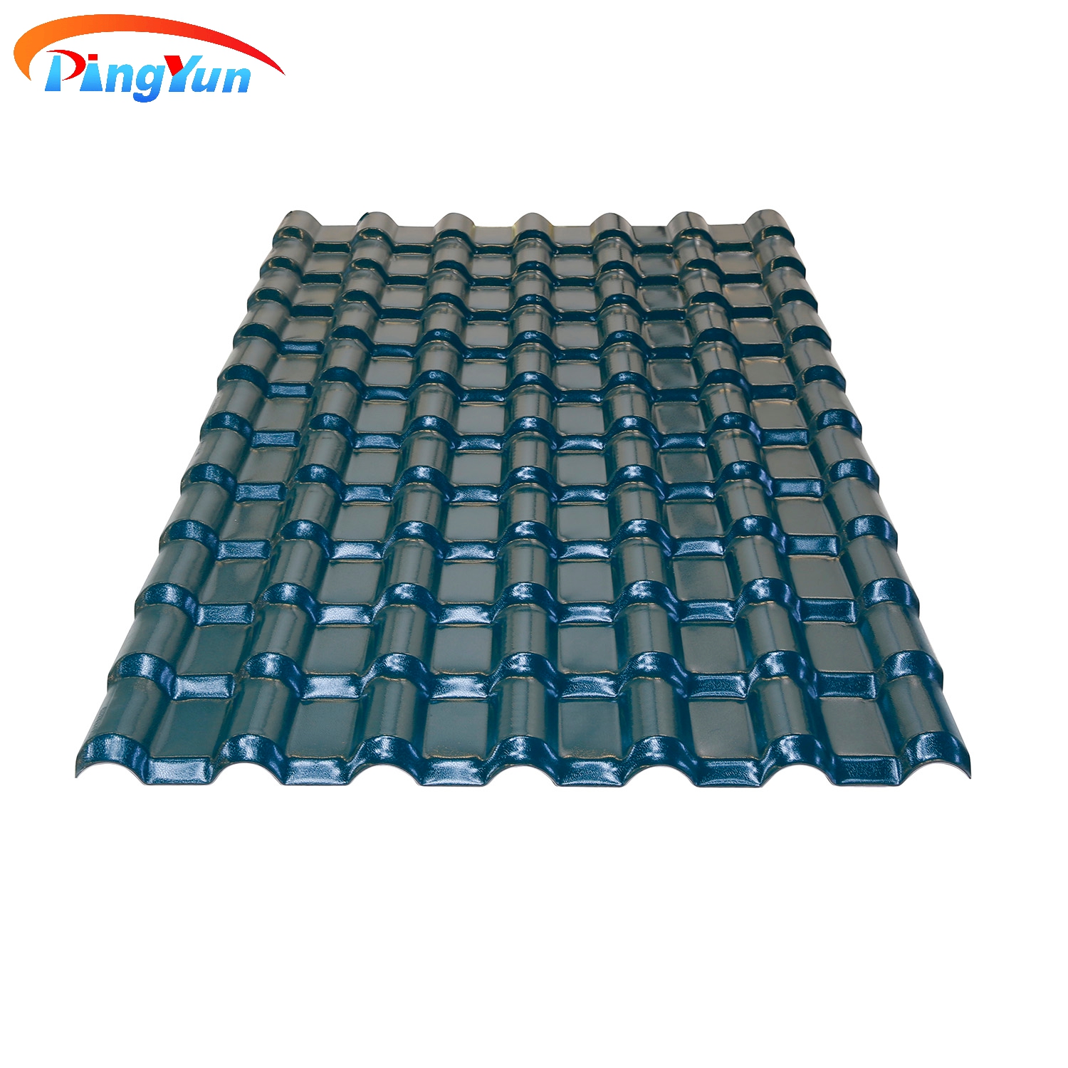 Anti corrosive Spanish style synthetic resin roof tile with ASA material for villa