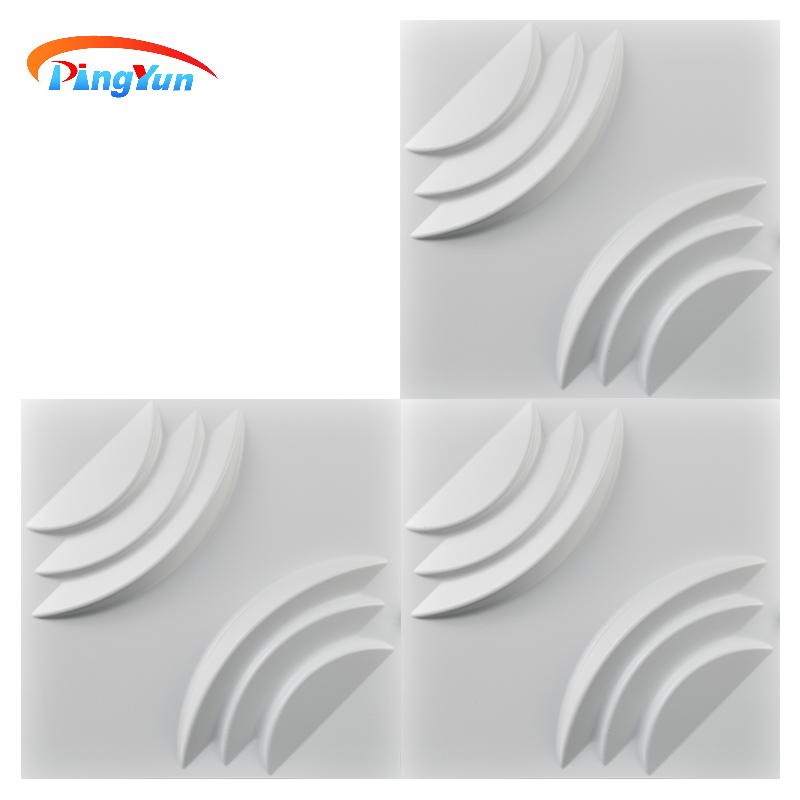 Various Patterns Indoor 3D PVC Wall Panel Fireproof Wall Panels Wall Interior Decoration